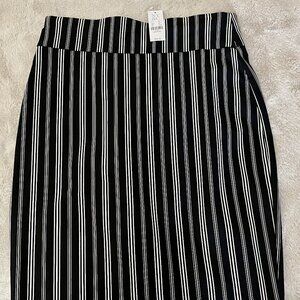 Striped Pencil Skirt